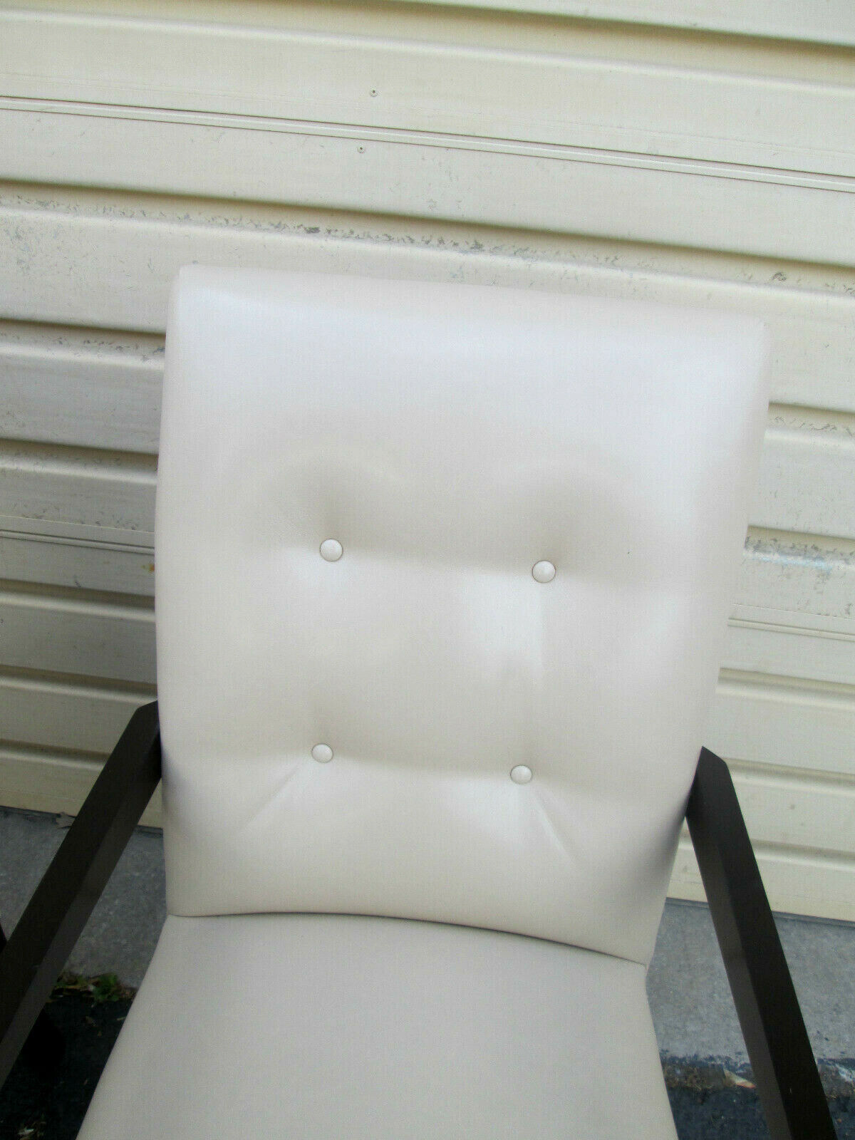 55577 SET OF 4 LEATHER? BERGERE OFFICE DINING CHAIR S ARMCHAIR S