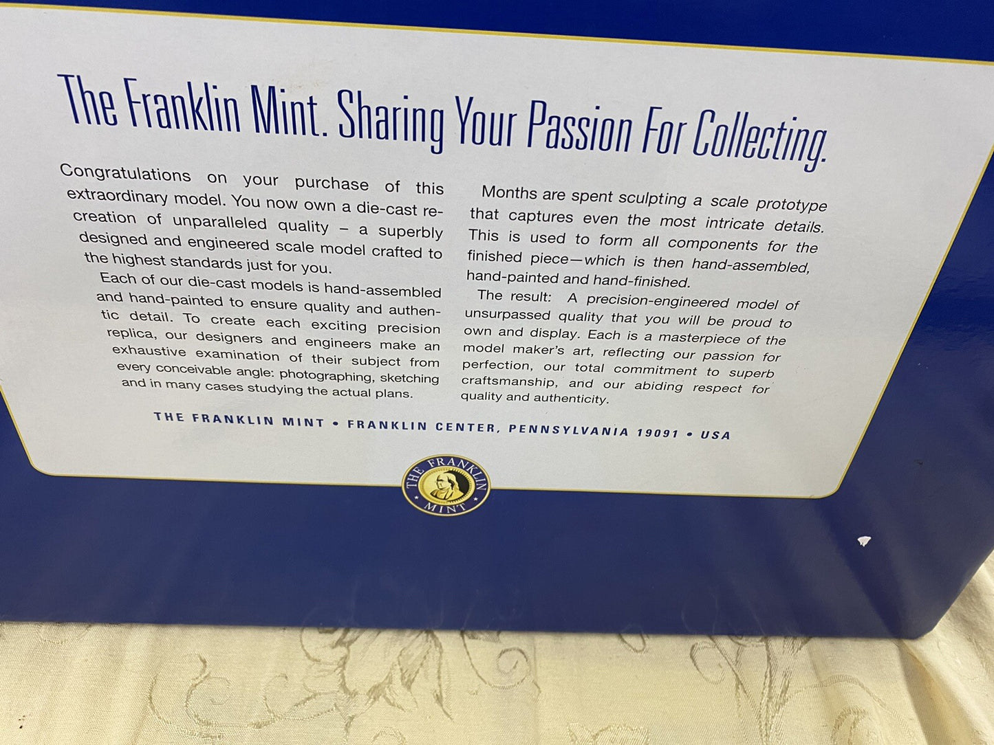 ES 307 Franklin Mint Precision B11E199  WW11 German Heinkel 111 Libya Desert NIB