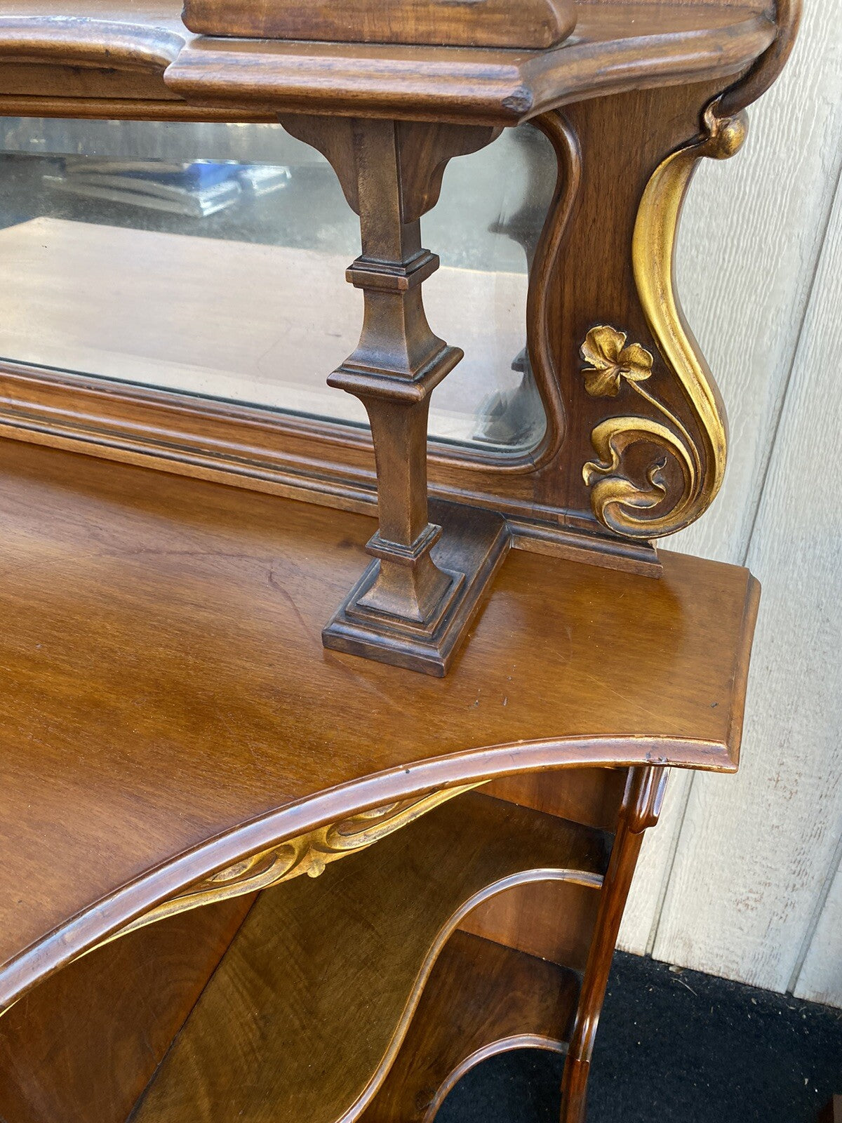 64662  Victorian Fabulous Art Nouveau Etergie Curio Cabinet Display Cabinet