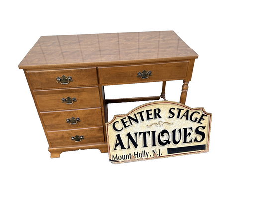 66812  ETHAN ALLEN Maple Office Desk Vanity