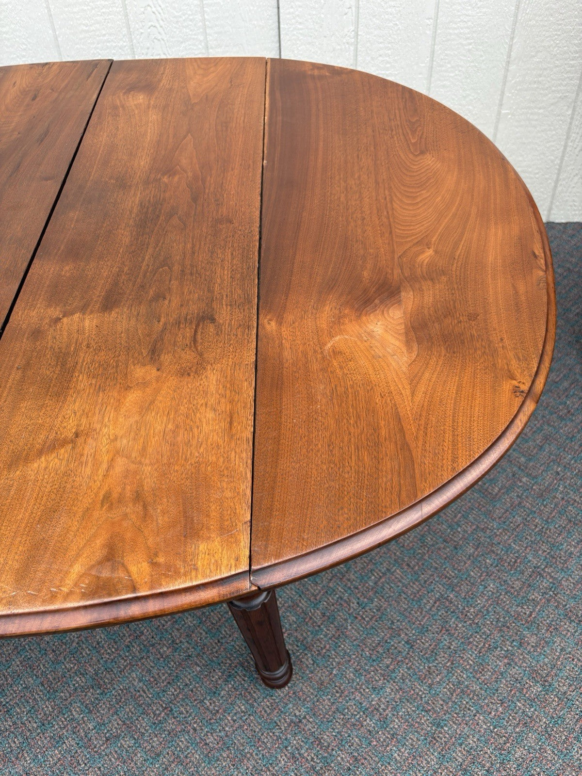 67045 Antique Victorian Walnut Dropleaf Dining Table w/ 2 leafs Top 42" x 48"