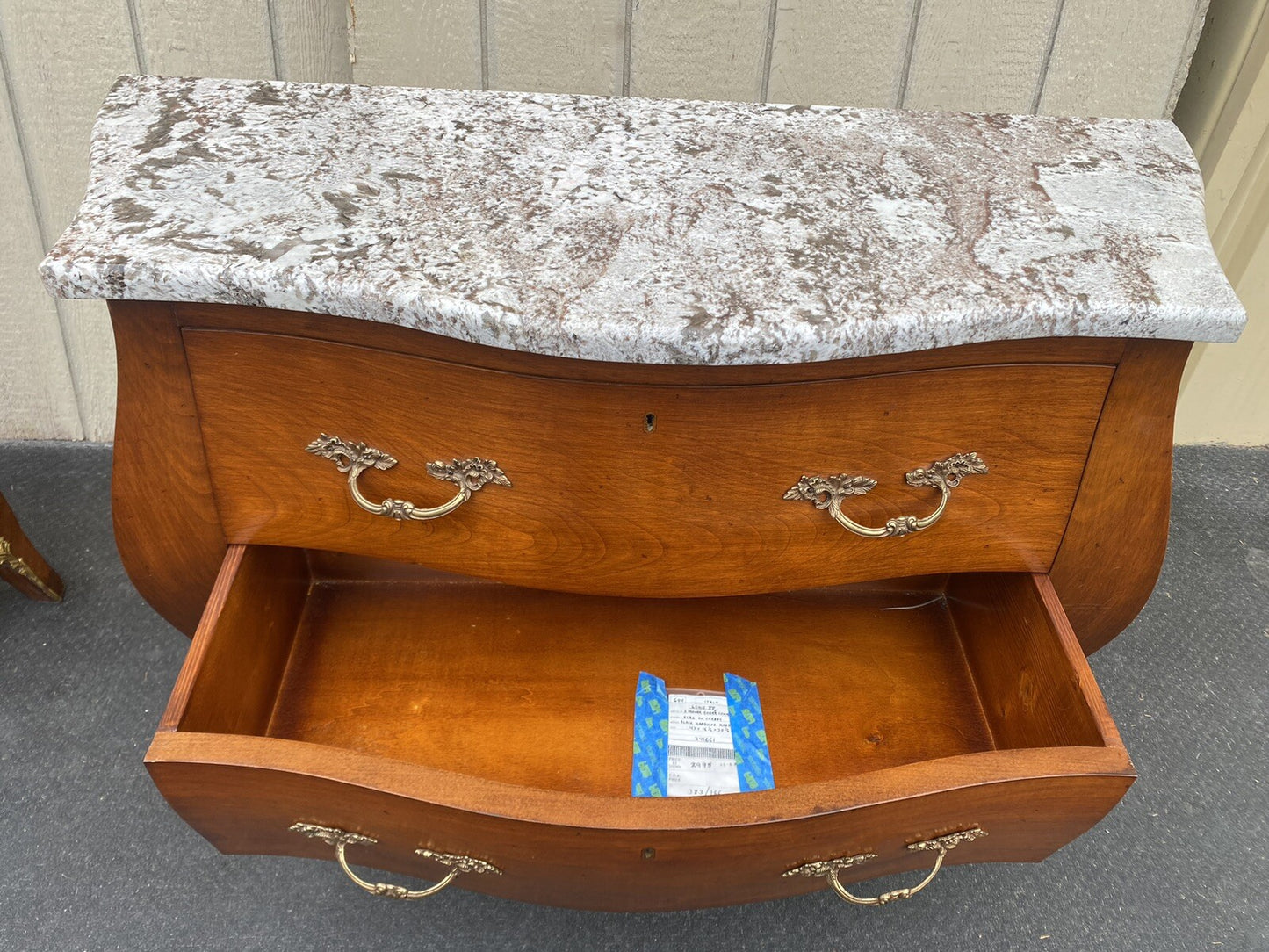65407  ITALIAN MADE Marble Top Dresser Chest