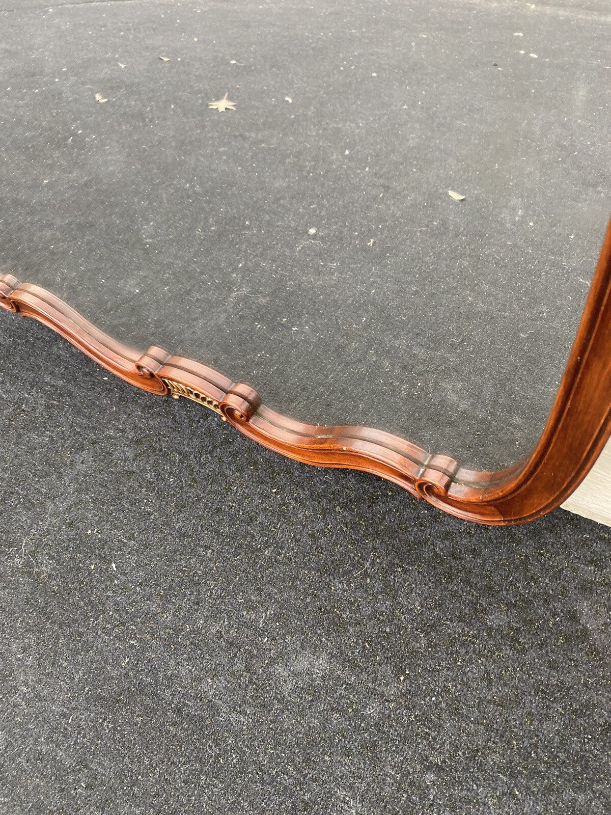 65075 Mahogany Wall Mirror In Fancy Picture Frame