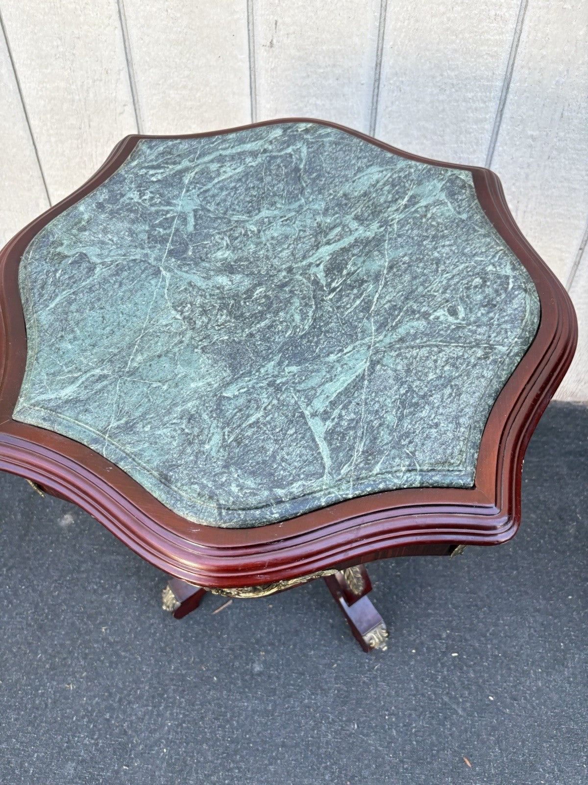 66807  Decorator Marble Top Lamp Table Stand