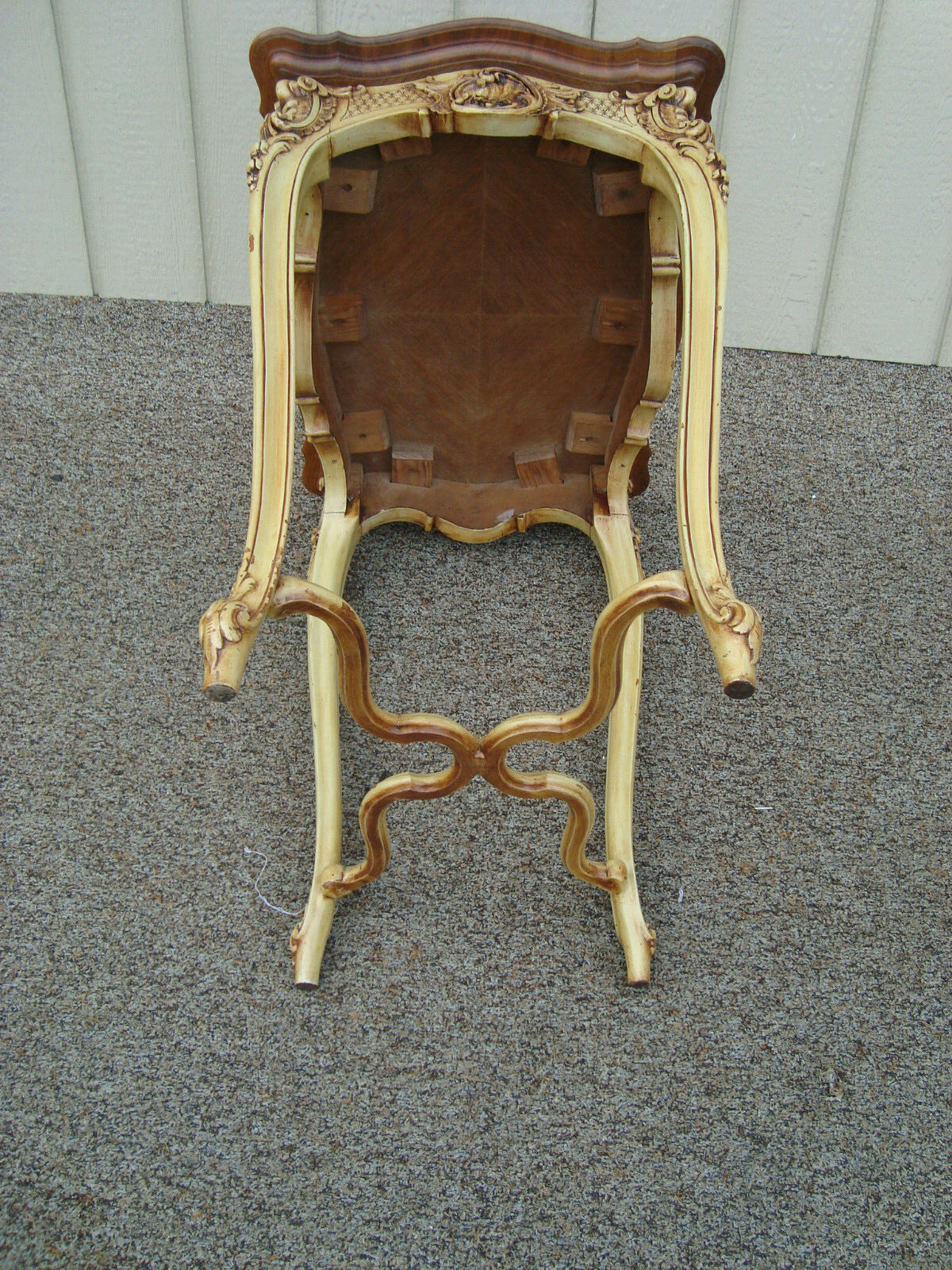 59969 QUALITY Satinwood Lamp Table Stand w Orignal Factory Painted Base