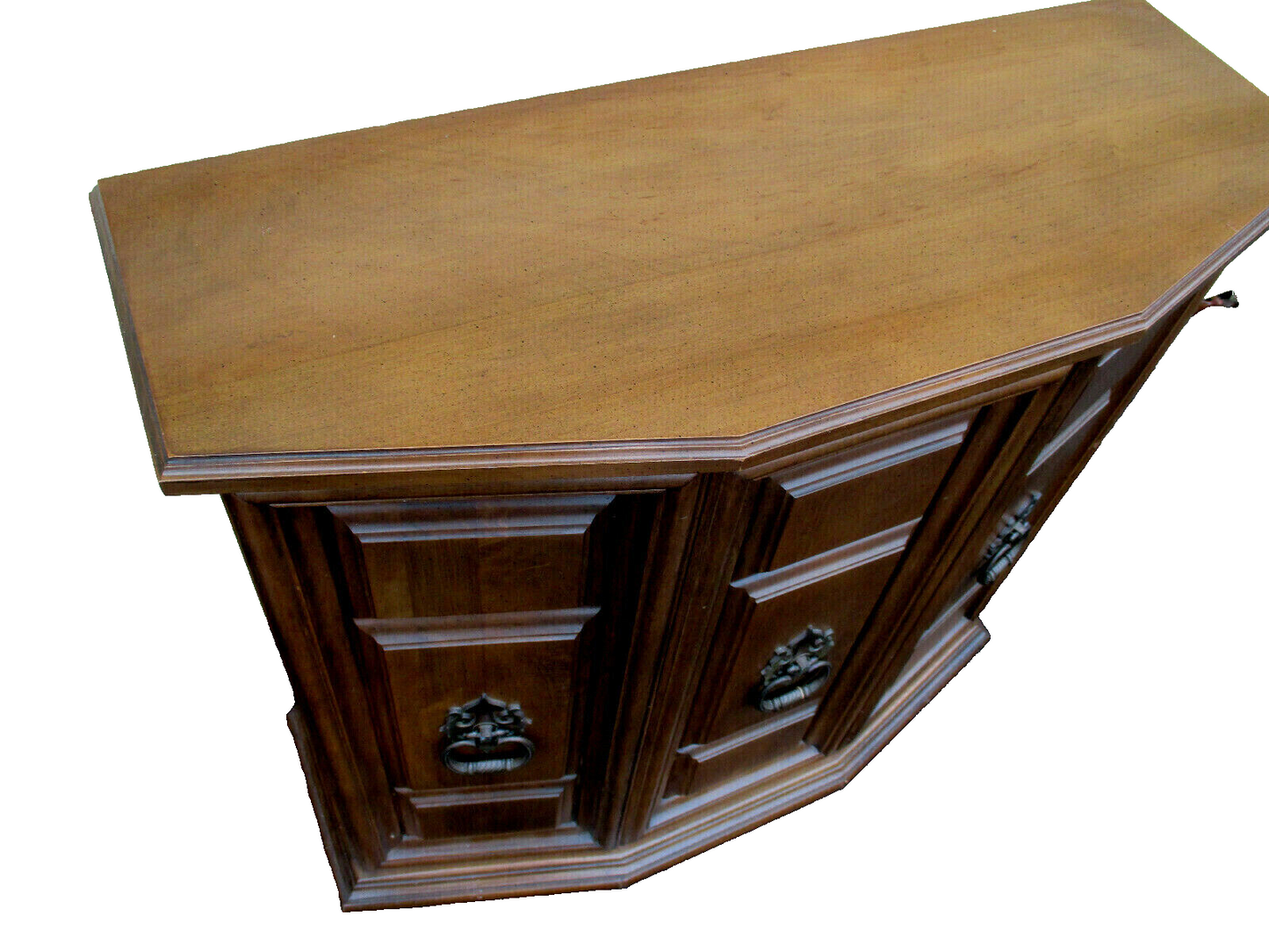 51039 QUALITY Maple Console Hall Table Stand with Mirror