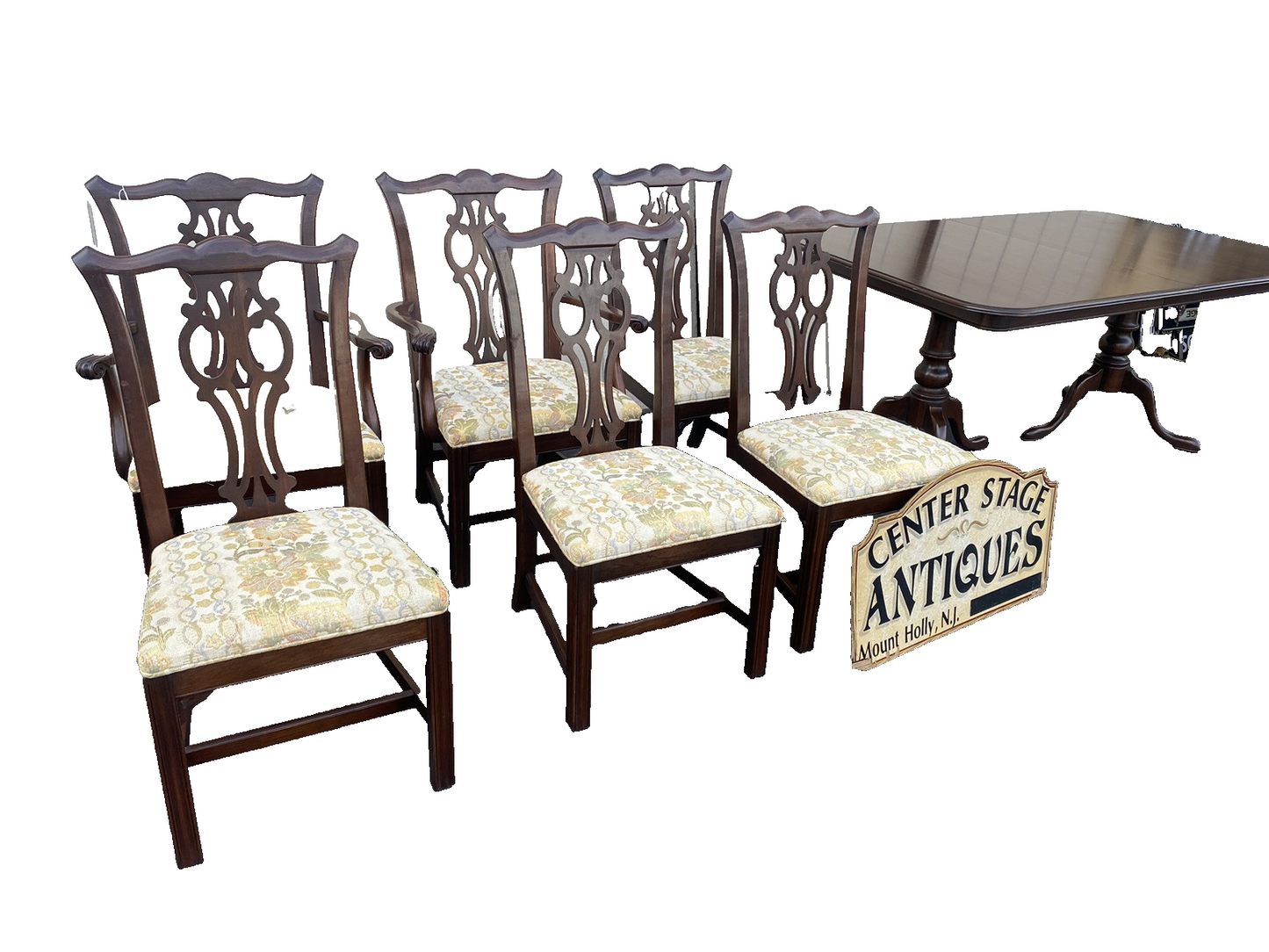 66606   ETHAN ALLEN Mahogany Dining Table