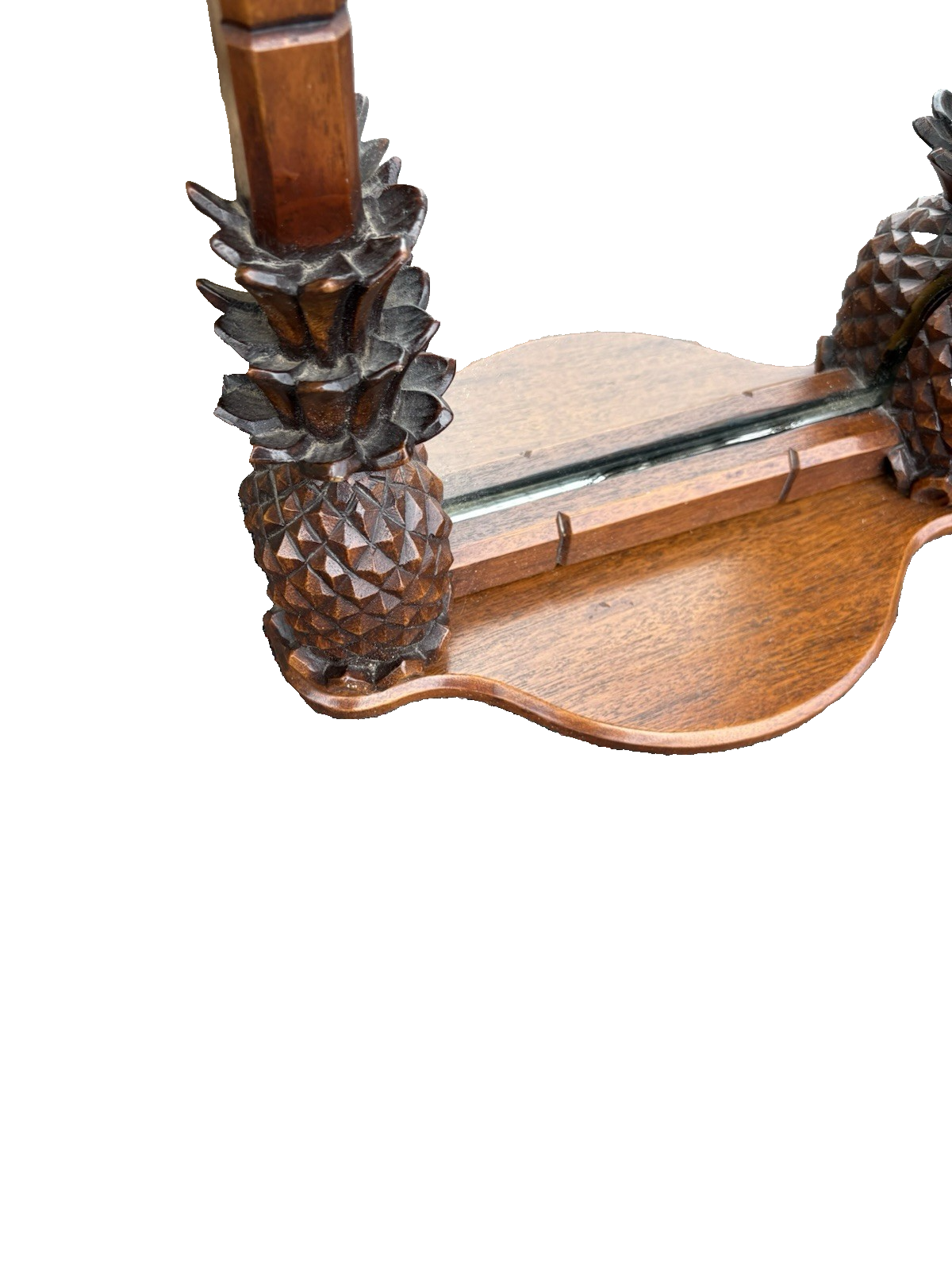 66927  Solid Mahogany Hand Carved Artist Signed FRITCH 1979 Mirror