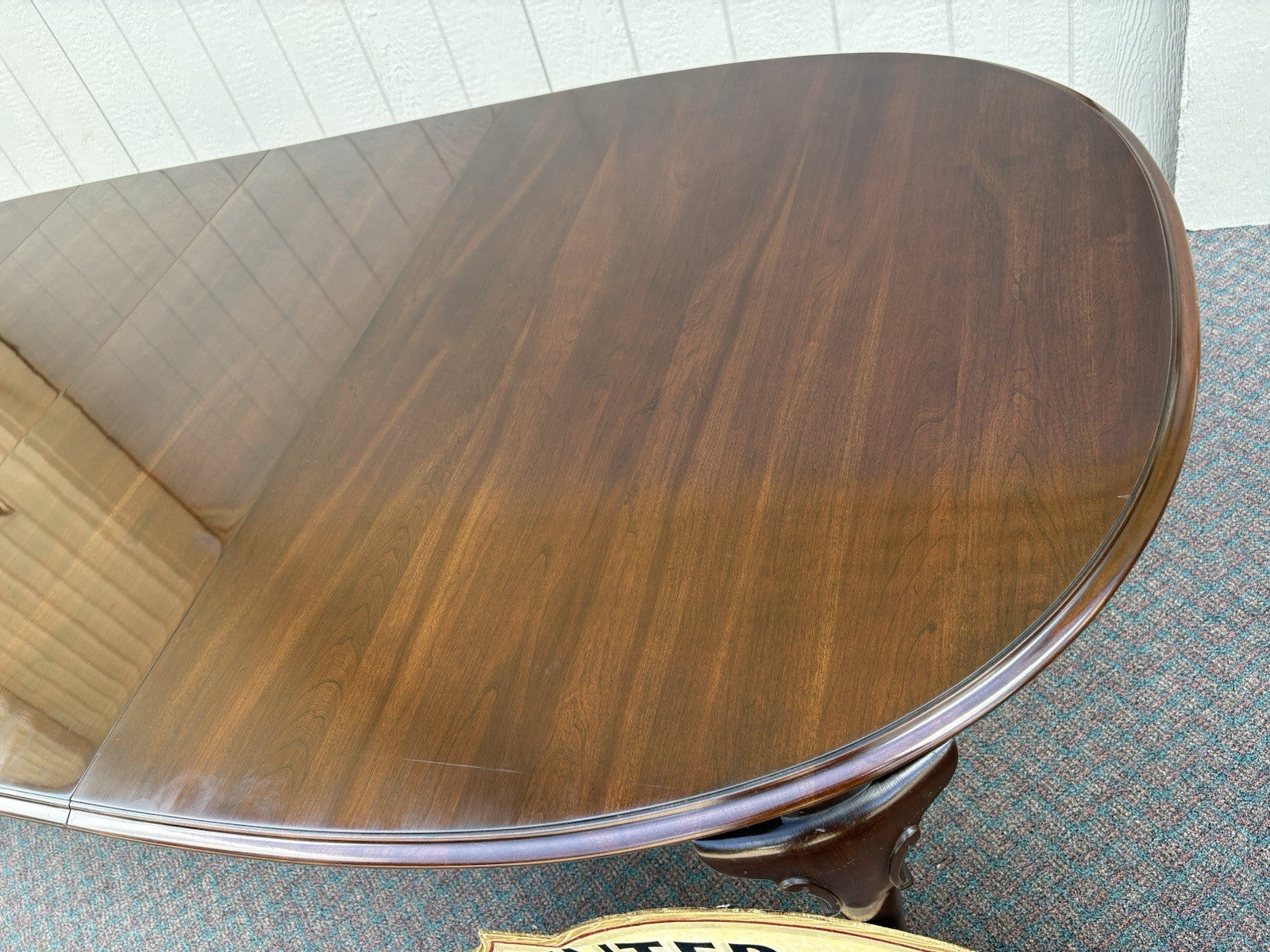 00001 ETHAN ALLEN Mahogany Dining Table with 2 Leafs