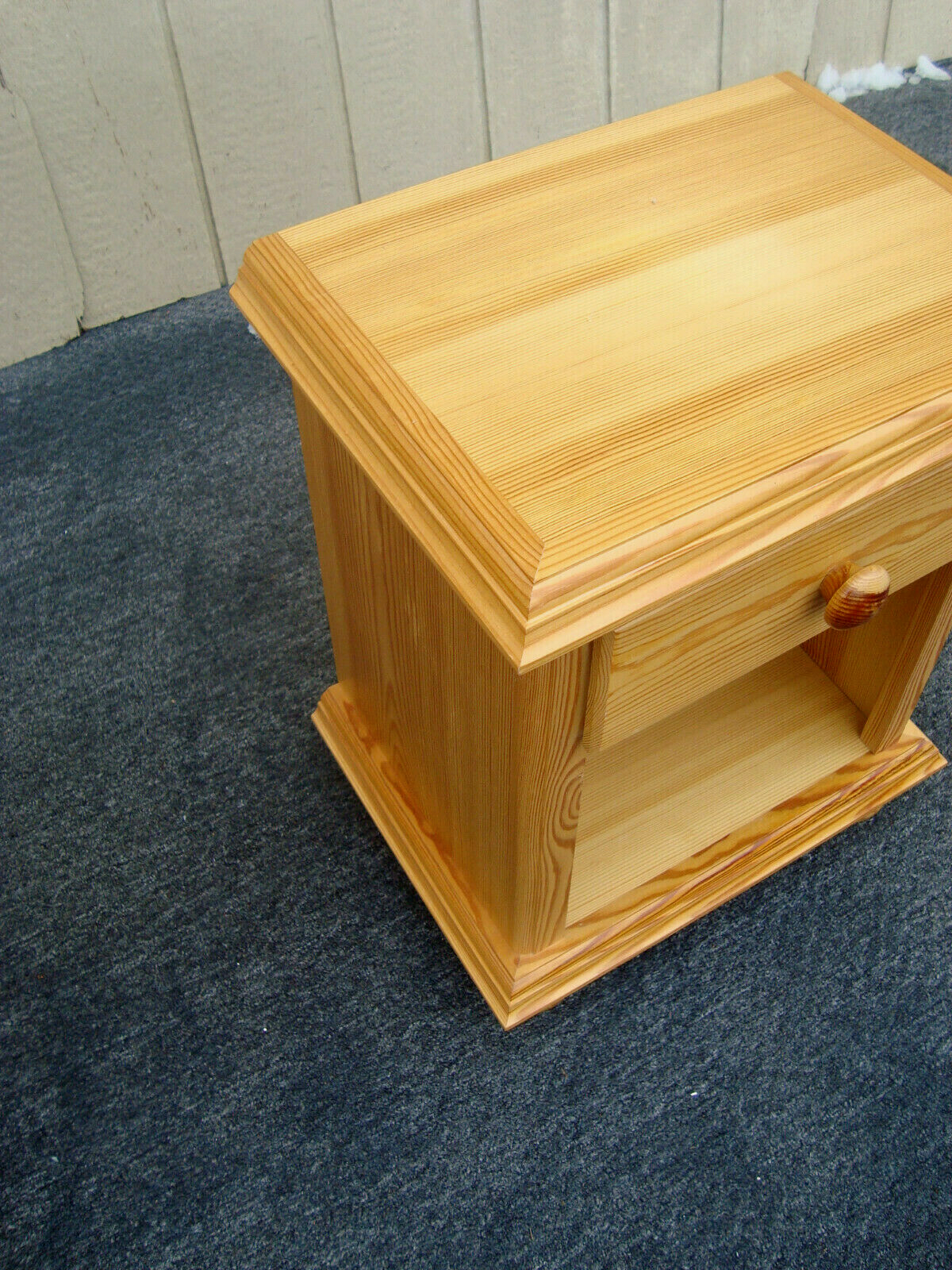 61638  Pine Nightstand End Table Stand