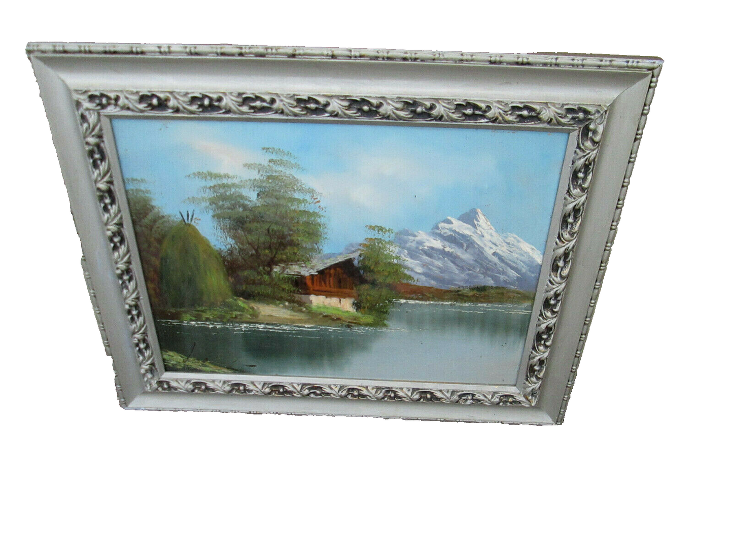 59752 Vintage Oil Paintng on Board