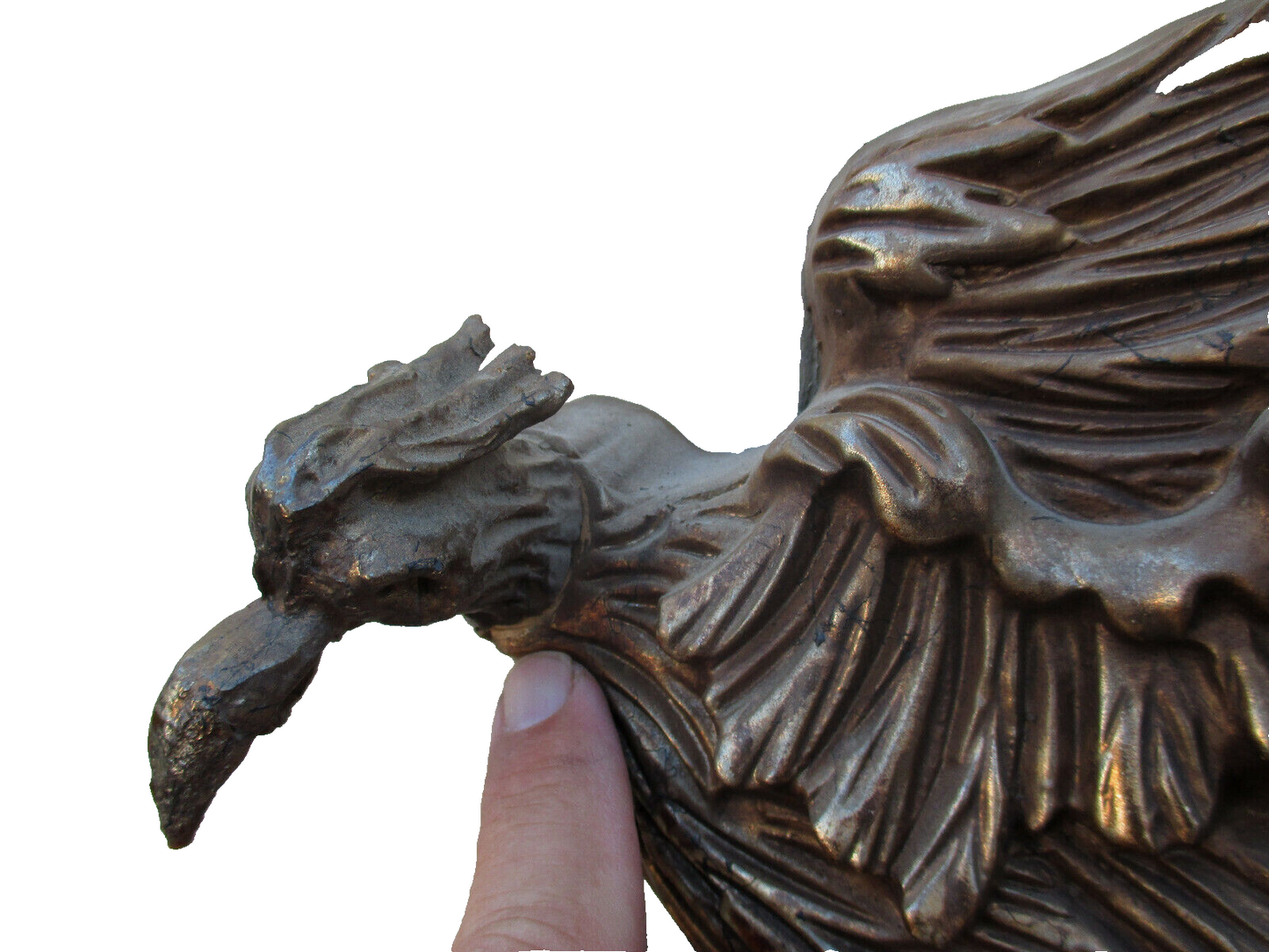 62412 Large Fancy Decorator Mirror with Dragon Bird Figure