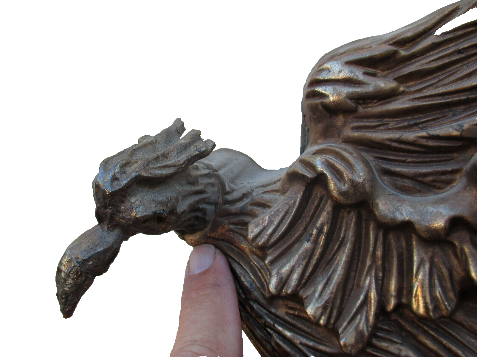 62412 Large Fancy Decorator Mirror with Dragon Bird Figure