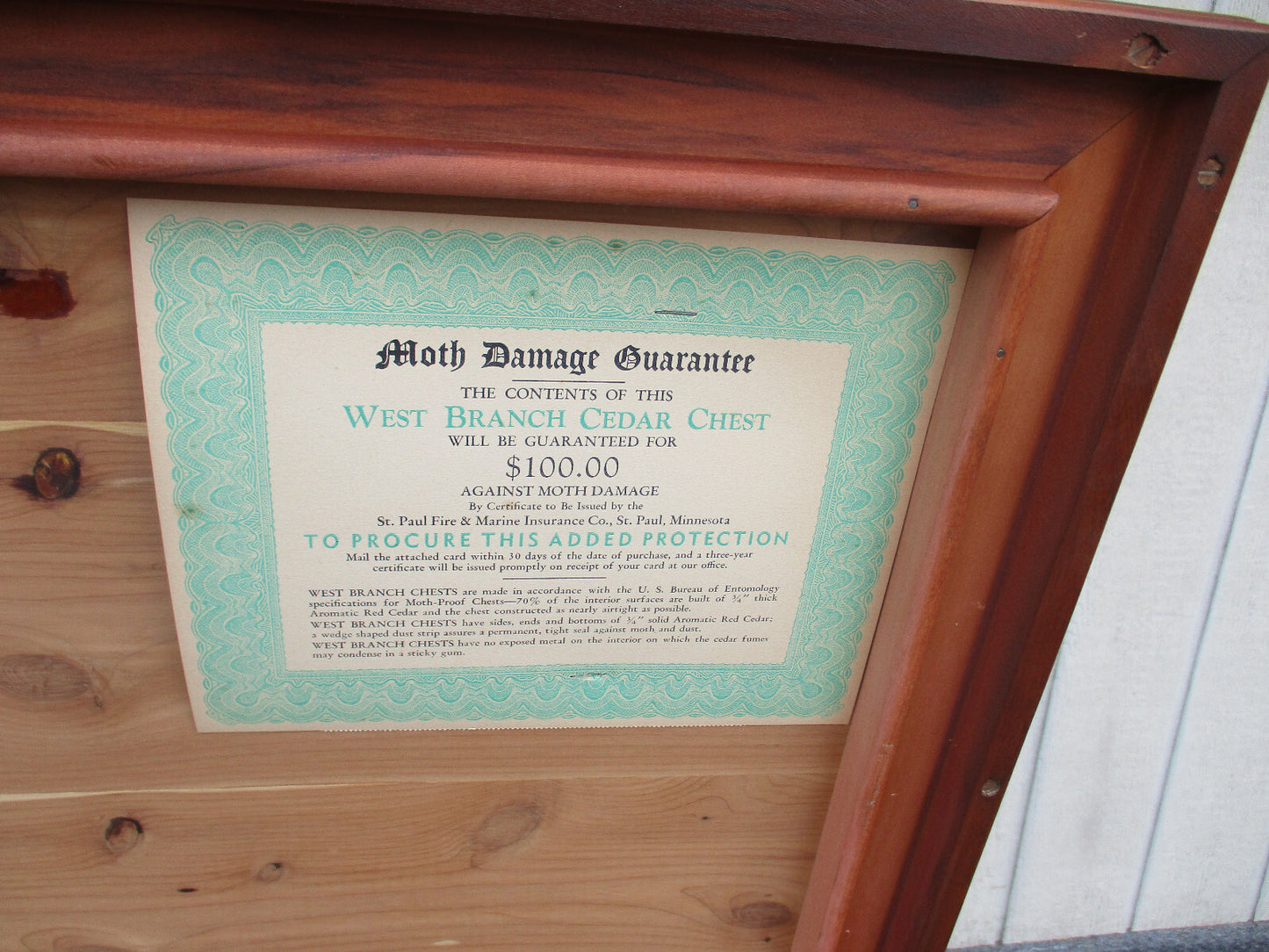 64354 Maple Queen Anne Cedar Lined Blanket Chest