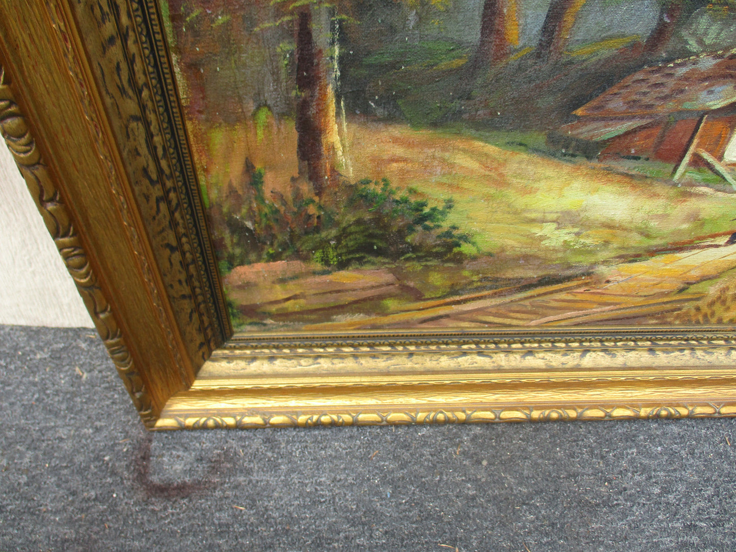 ART 07:  Oil Painting on Canvas Signed O ARNOLD