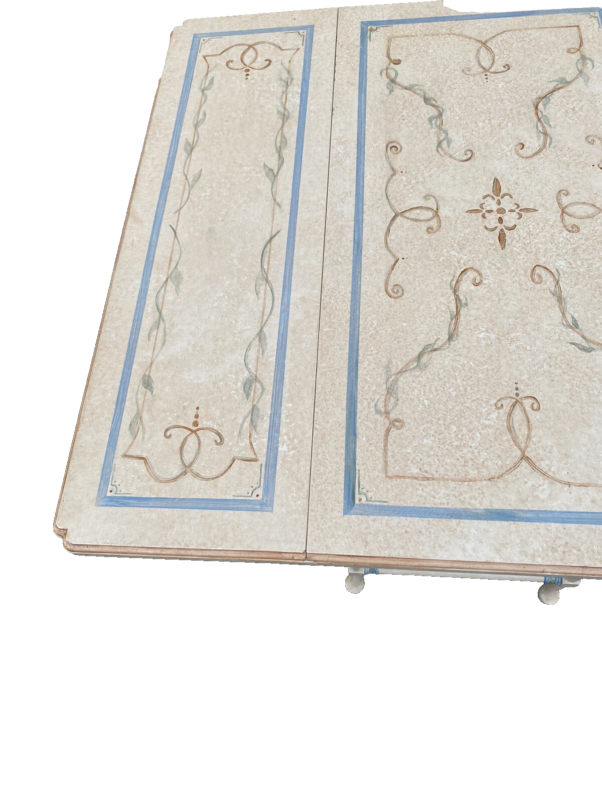 66040 Hand Painted Drop Leaf  Coffee /  End Table Stand