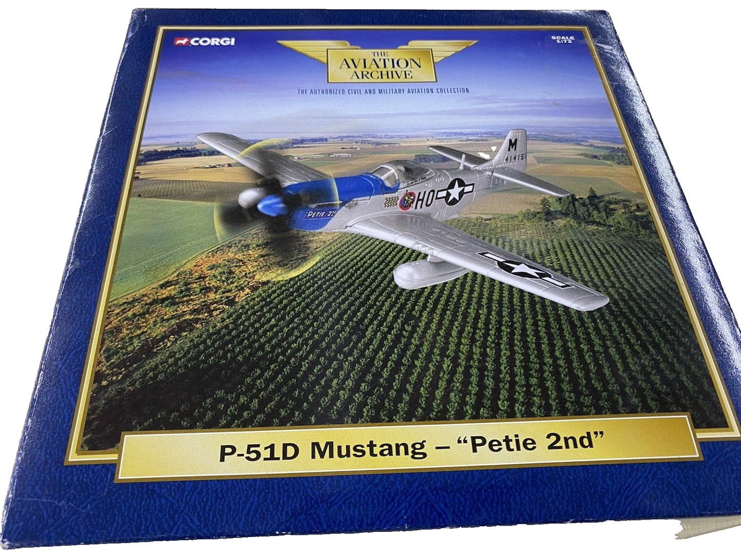 ES 312 Aviation Archive Corgi P 51 D Mustang PETIC 2nd AA32204