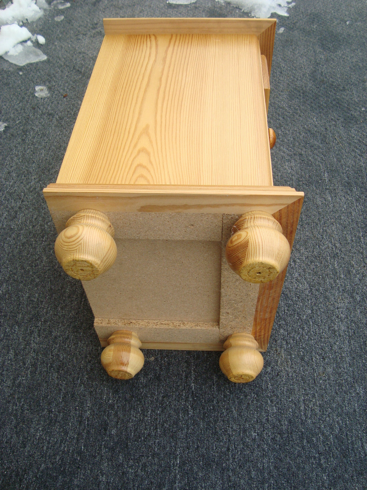 61638  Pine Nightstand End Table Stand