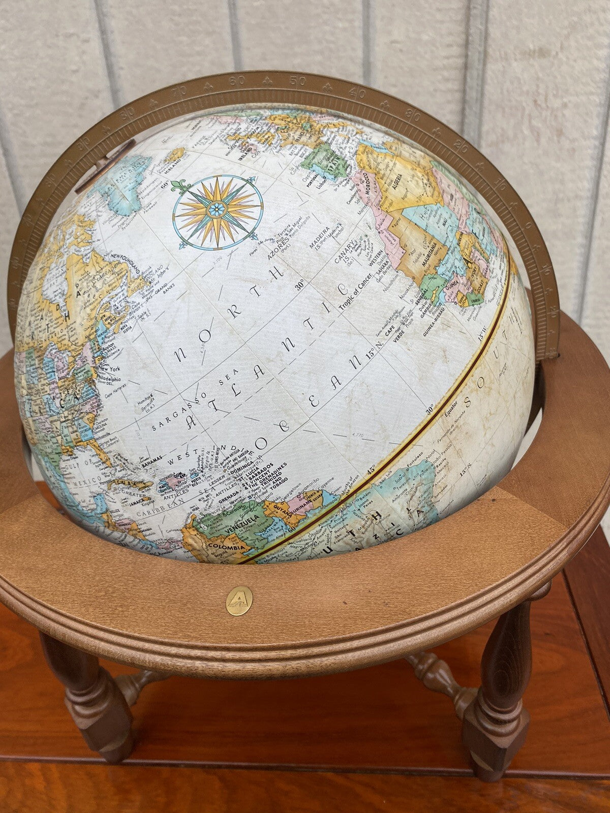 65193 REPLOGLE Table Top World Globe Atlas
