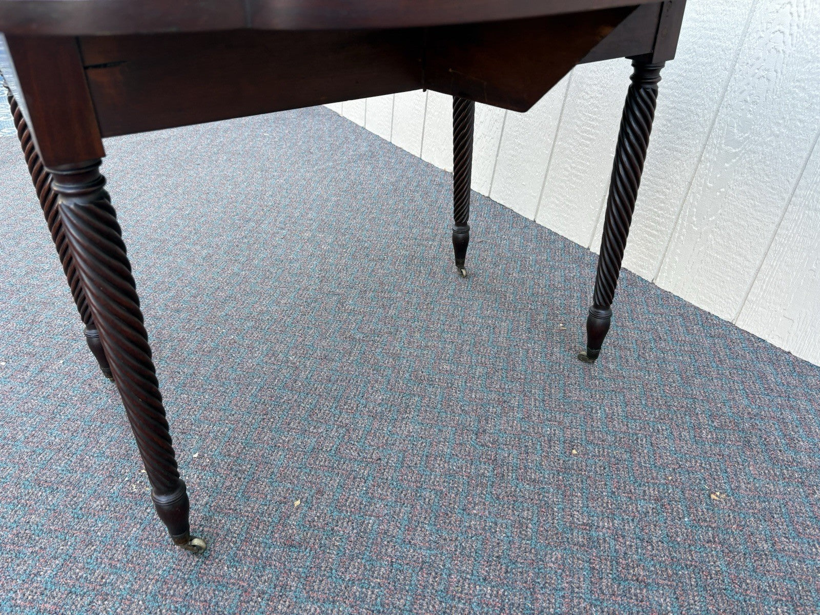 67126 Antique Mahogany Dropleaf Dining Table Hand Made