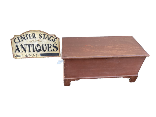 65284 Antique Tool Box Storage Chest Blanket Chest