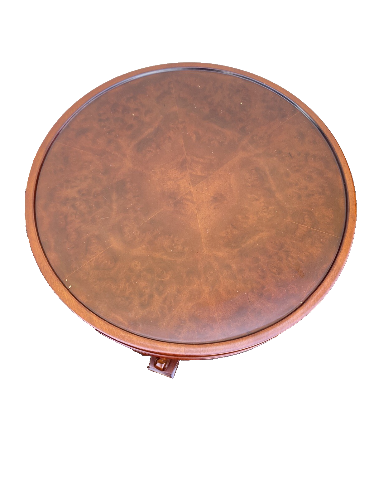 65383 Mahogany Swan Figure Lamp Table Stand