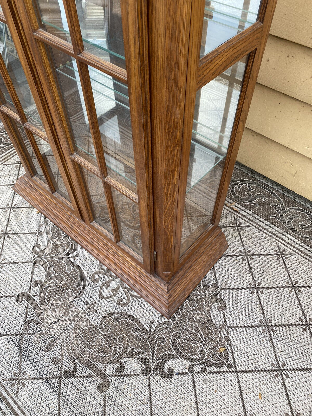 65589 Oak Curio China Cabinet