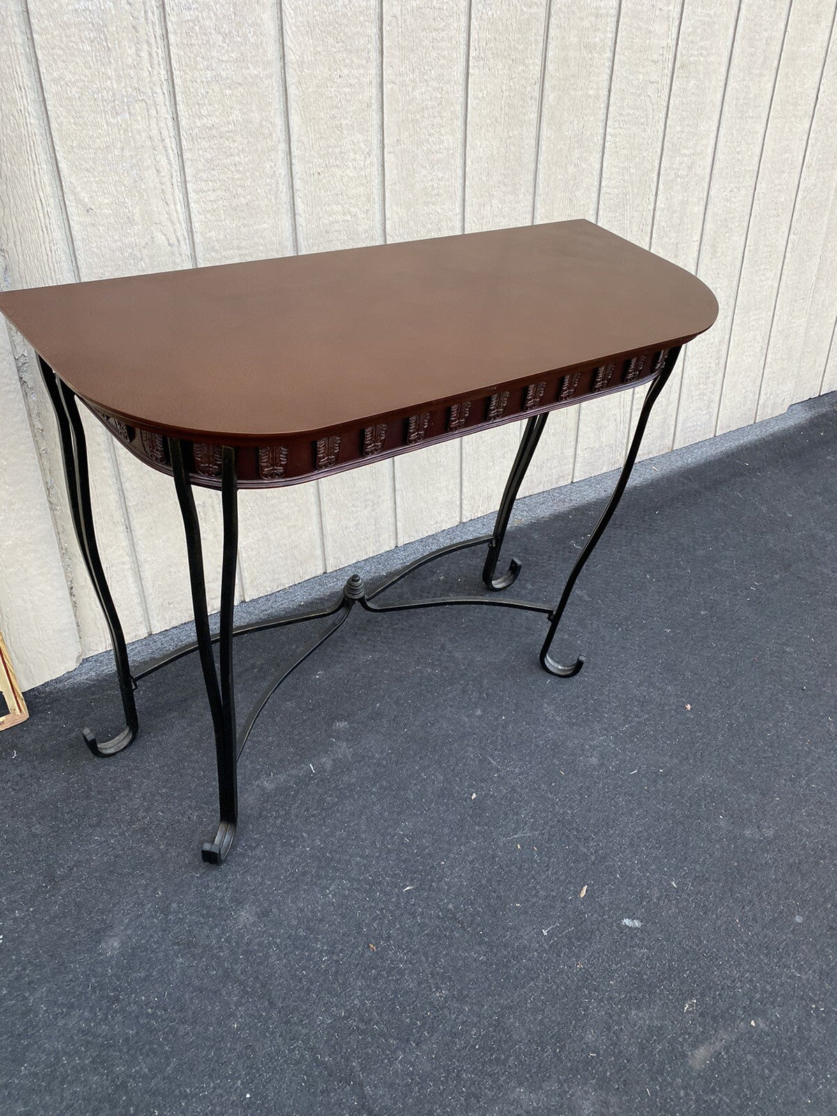 66096 Modern Console Hall Table Stand with iron base