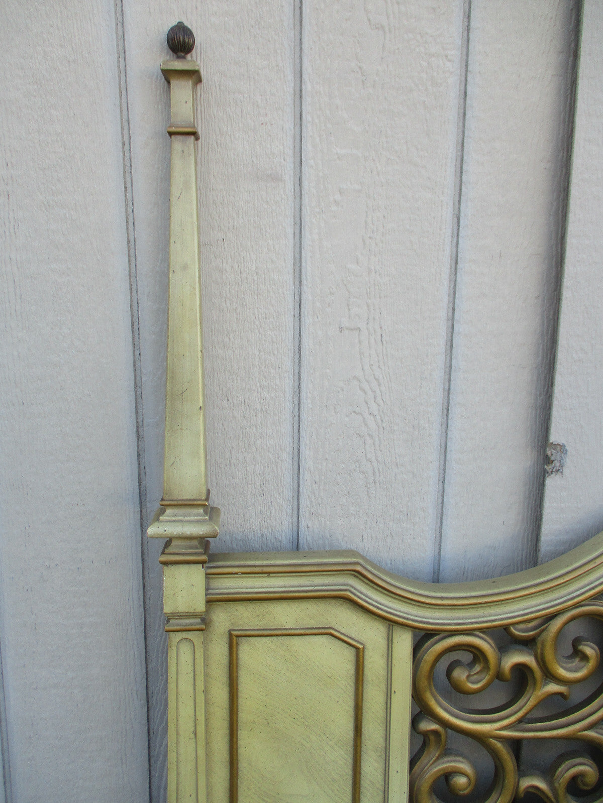 47834 Mid Century Modern King Size Headboard Bed