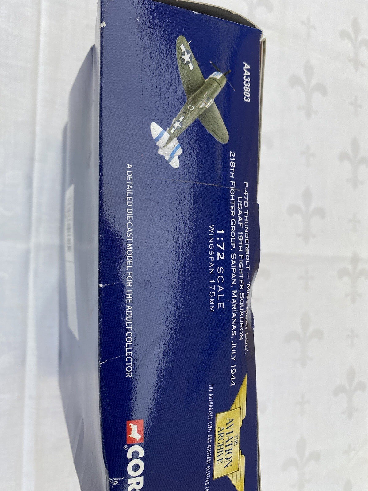 ES 81:  Corgi P 47 D Thunderbolt MISS MARY LOU USAAF   AA33803   1:72 scale