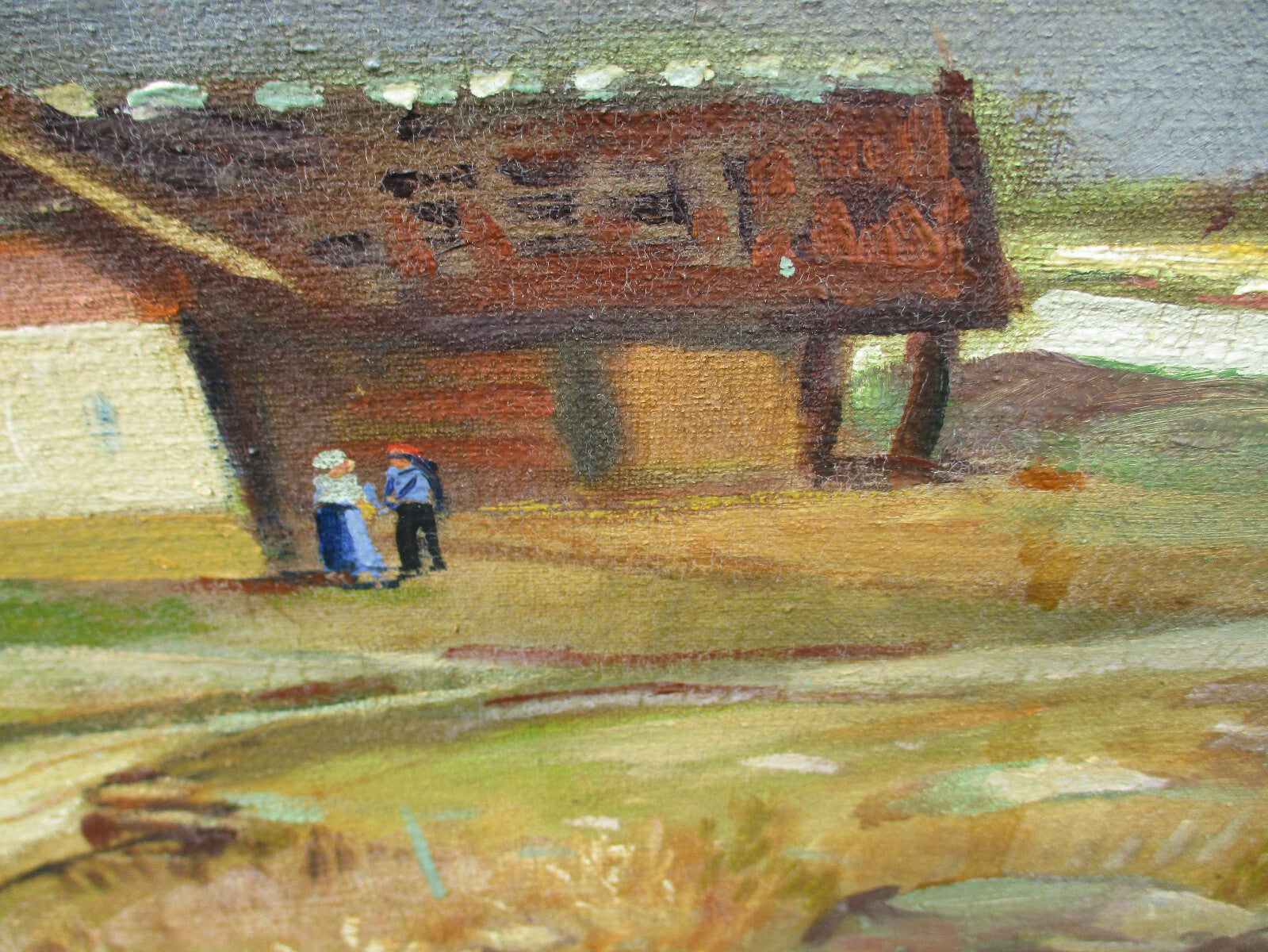 ART 07:  Oil Painting on Canvas Signed O ARNOLD 