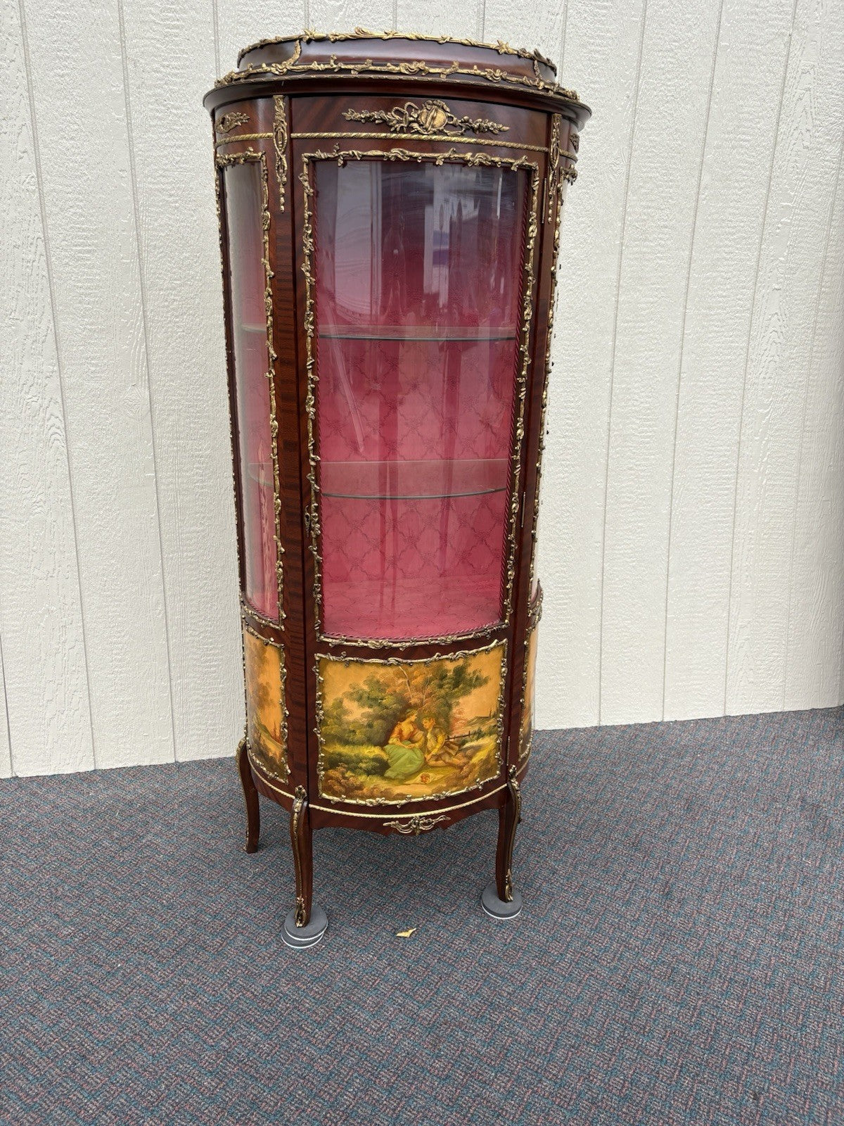 67095 Louis XV Curio China Cabinet with Bronze ormalu