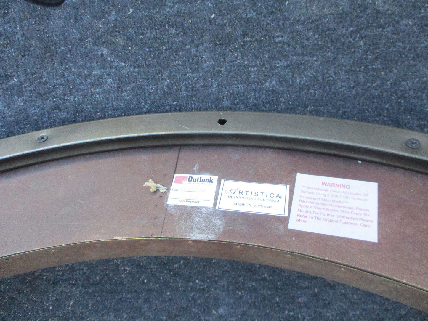 63934 Glass Top ARTISTICA  Decorator Coffee Table Stand