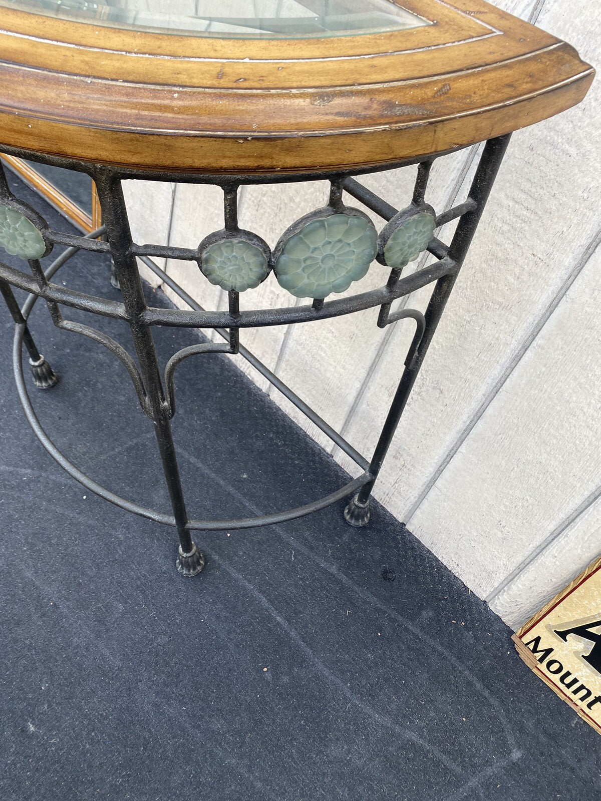 65884 Fancy Decorator Console Table with Mirror