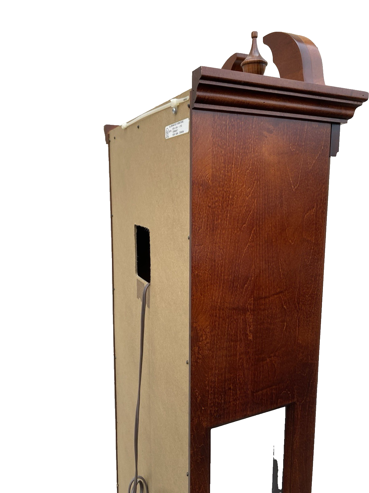 66472 HOWARD MILLER Mahogany Curio China Cabinet Clock