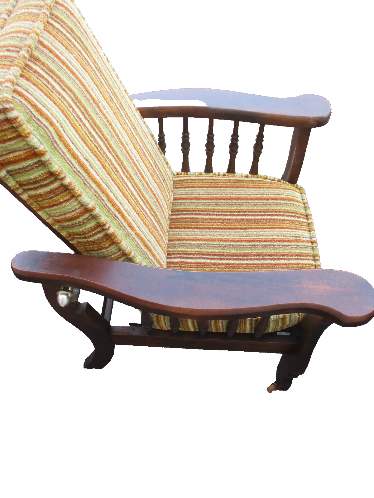 64294  RARE Childs Mahogany Antique Morris Chair Salesman Sample