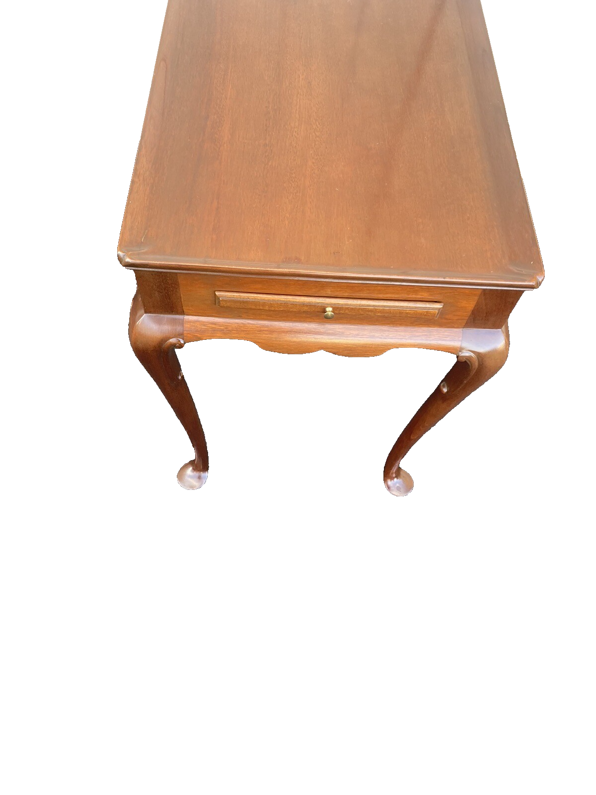 65073 Solid Mahogany Tea Table with Pull Outs