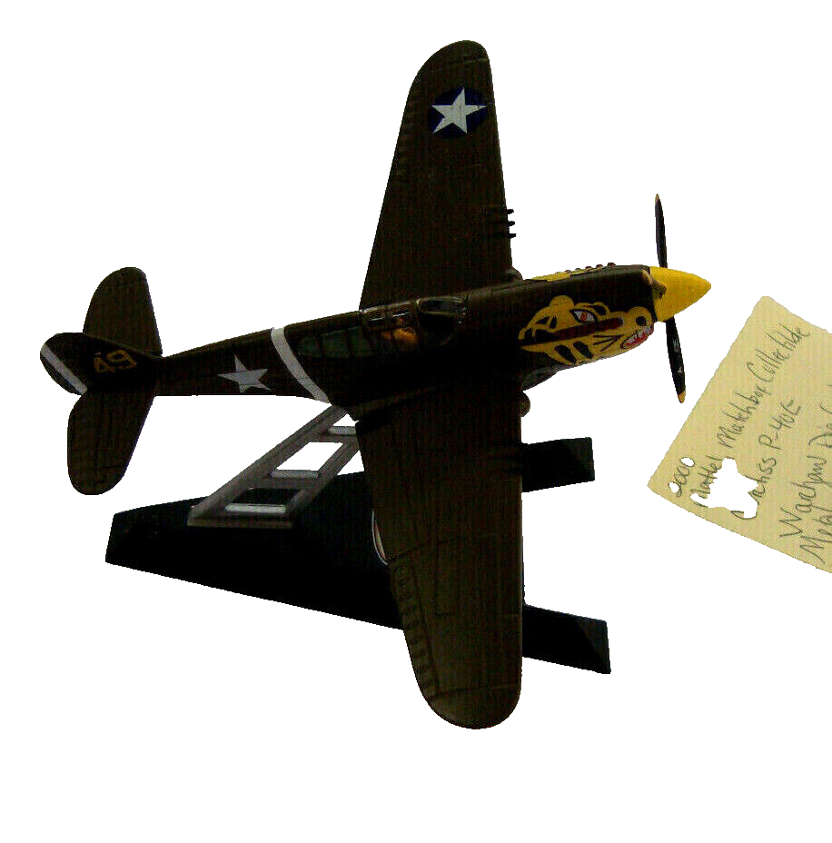ES39 MATCHBOX Collectables WWII Curiss P-40E Warhawk "Aleutian Tigers"