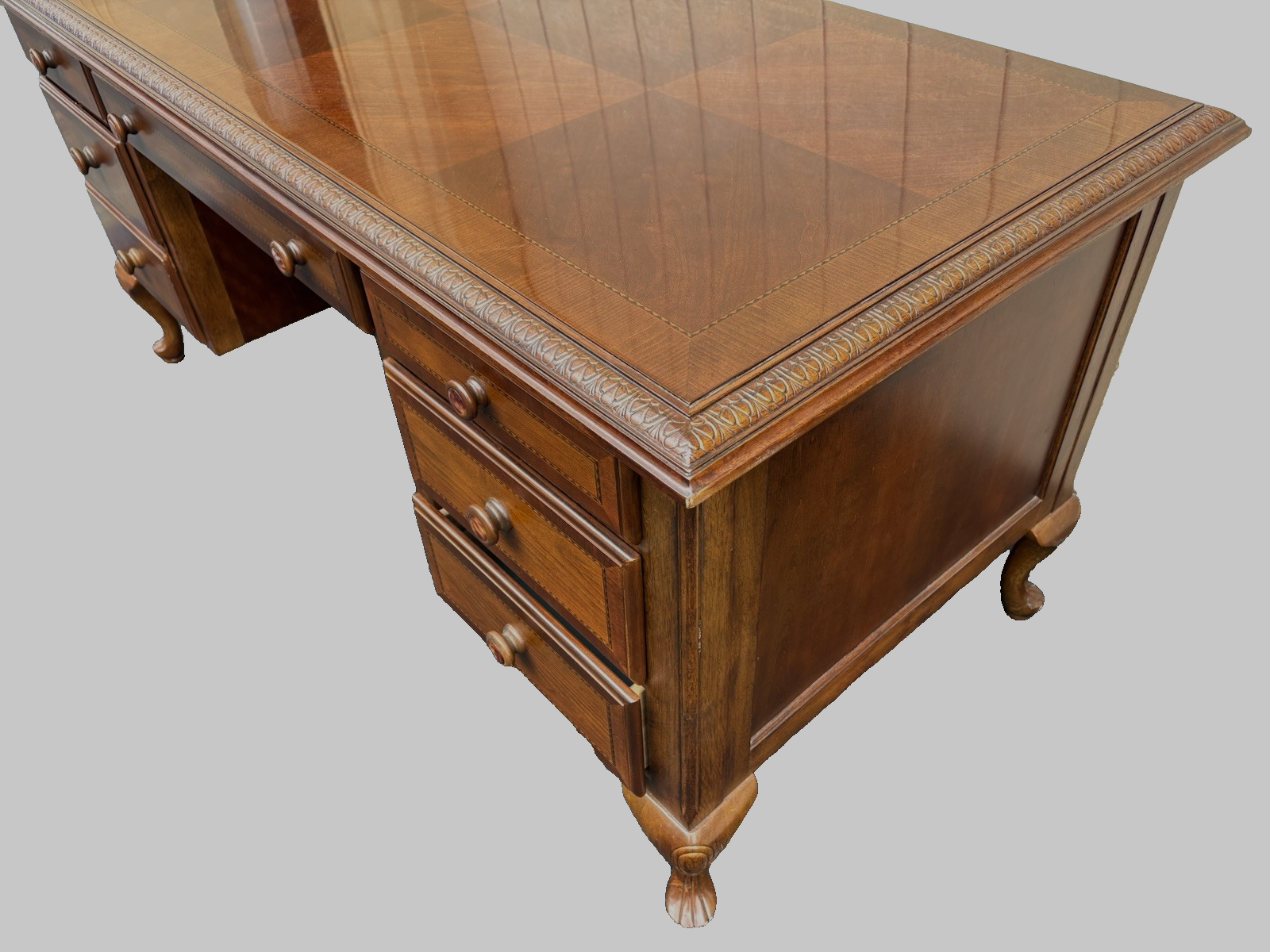 66712 Alexander Julian HOME COLOURS  Inlaid Executive Office Desk