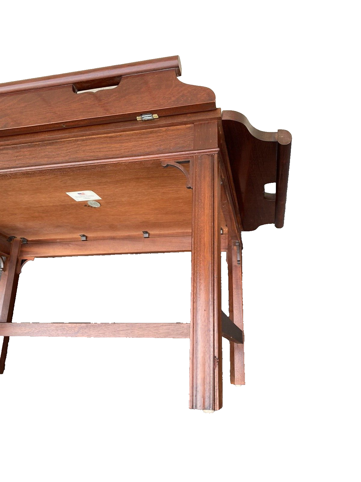 66129   Baker Furniture Solid Mahogany Butler Coffee Table Stand