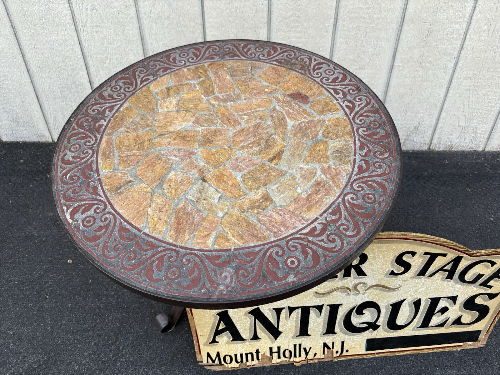 66703 PIER 1 Imports  Decorator Lamp Table Stand Iron Base