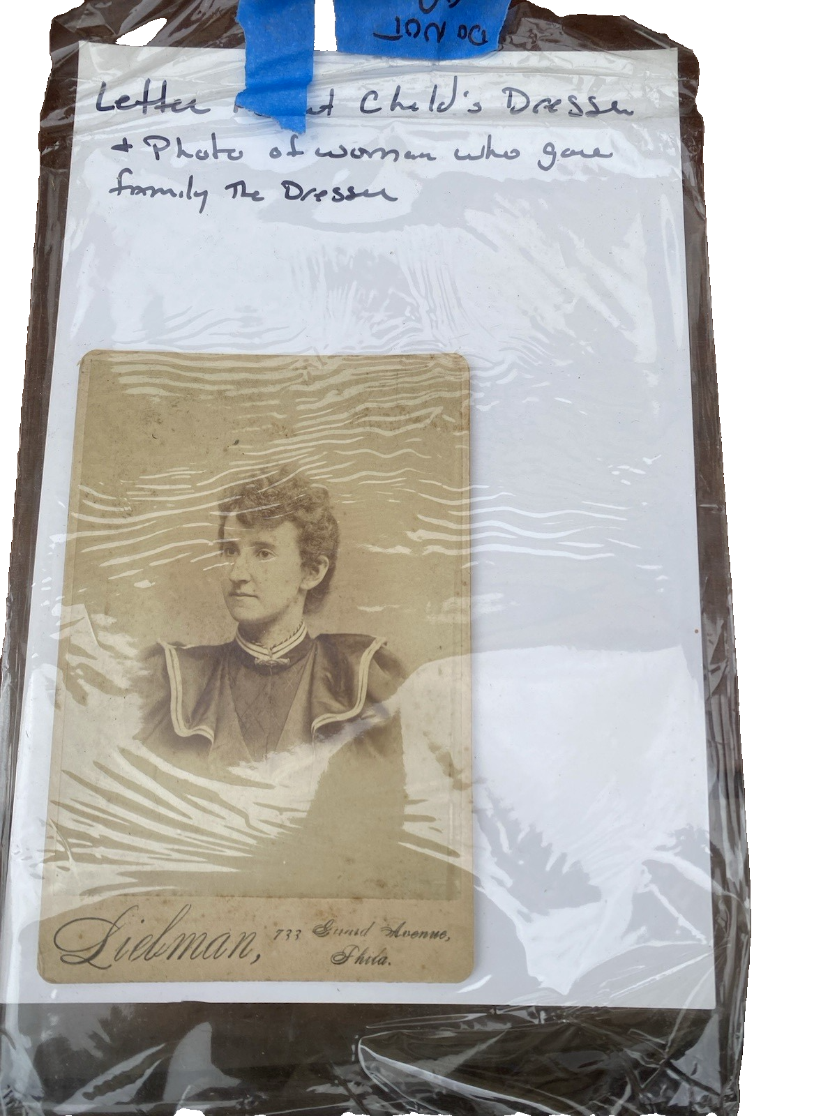 66492 Antique Victorian Salemans Sample Dresser Chest With Documentation Letter