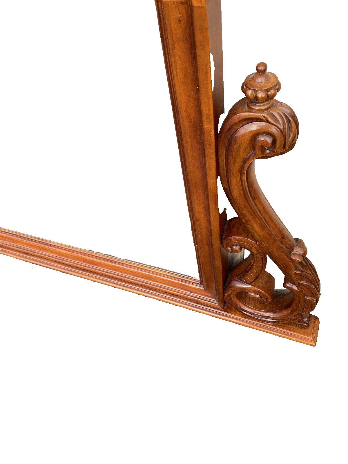 64904 PULASKI Large Beveled Dresser Mirror in Carved Frame