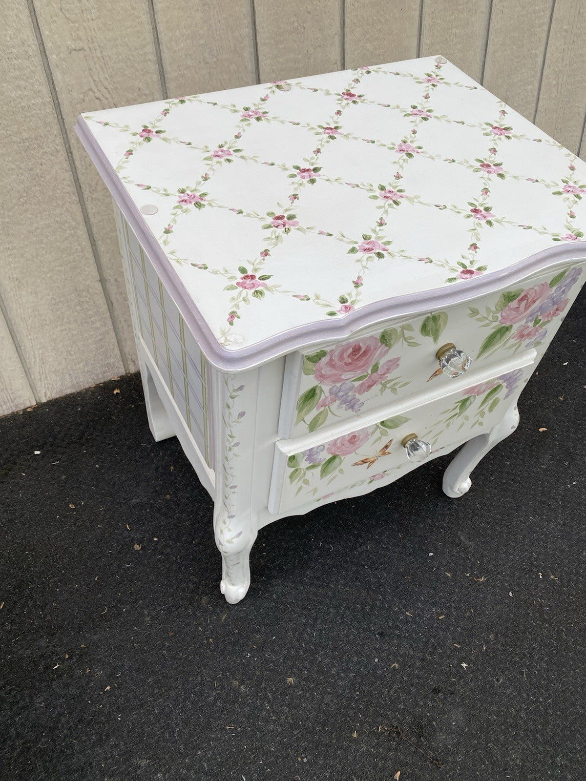 66647   Hand Made Decorator Nightstand End Table Stand