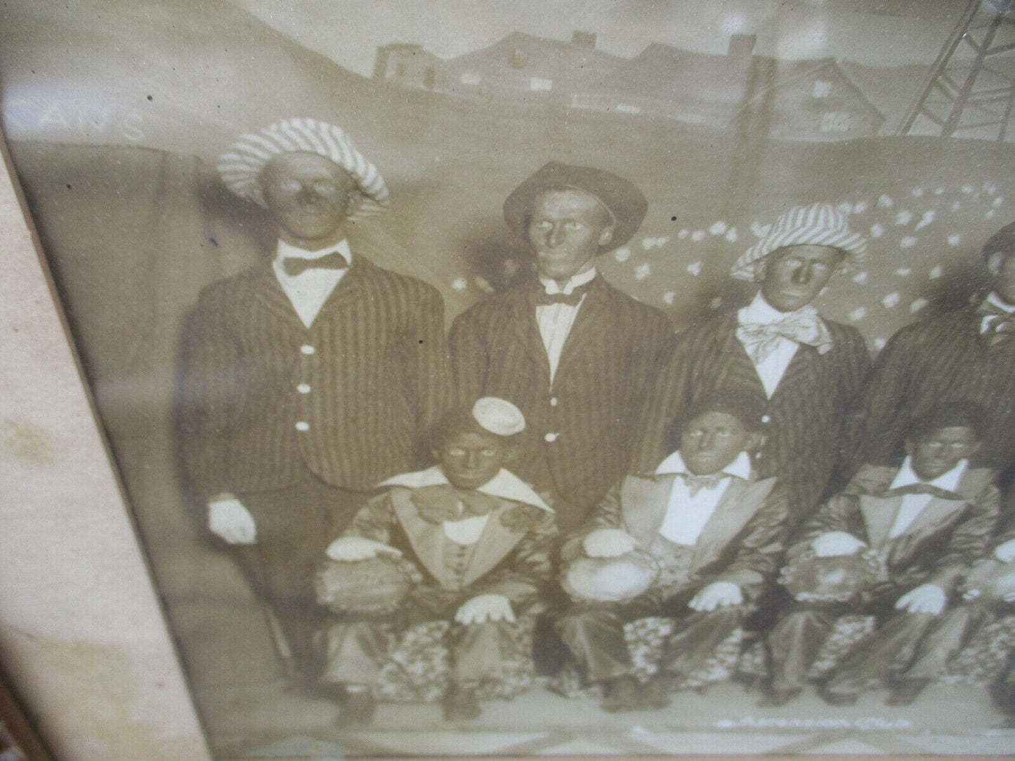 63141 ASCENSION CLUB J F MELDON 1916 Photo Print Minstrel Picture
