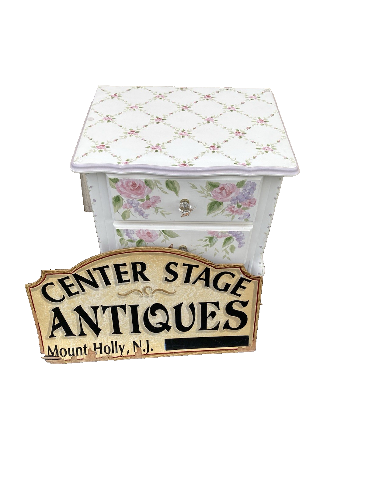 66647   Hand Made Decorator Nightstand End Table Stand