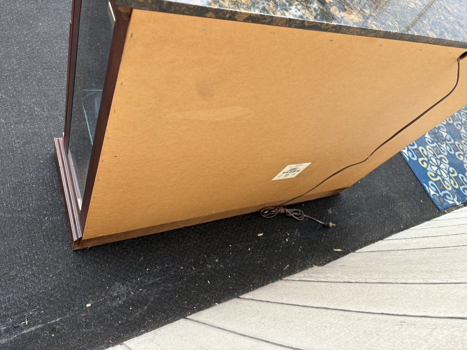 66840 Modern Pulaski Curio Console Credenza Sideboard Server Cabinet with Light