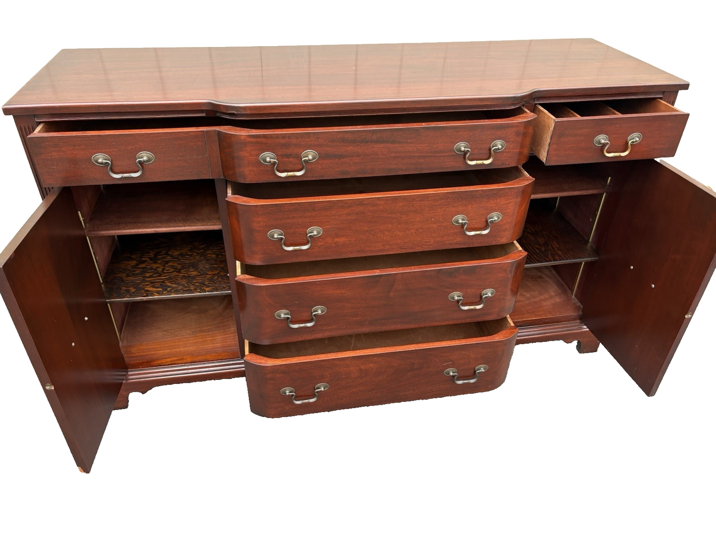 67123 Solid Mahogany Buffet Sideboard Server Cabinet