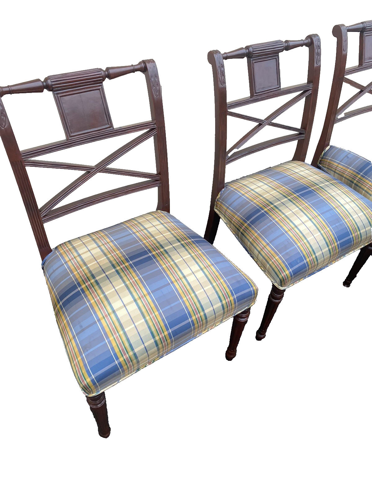 65980   Set of 10 Mahogany Dining Chair s