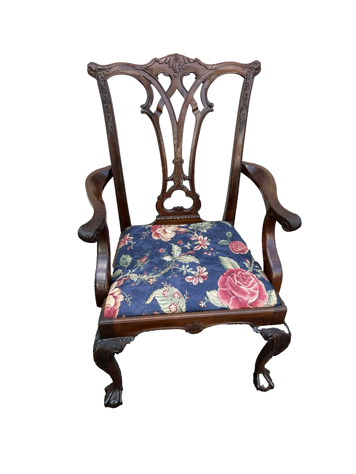 00001 Set of 6 ETHAN ALLEN Mahogany Dining Chair s